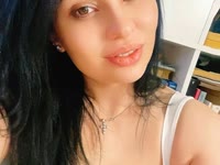 Funny nice cute girl with big heart